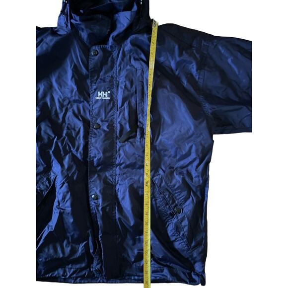 Helly Hanson Jacket Small Navy Blue Helly Tech packable rain coat wind breaker - Picture 7 of 8